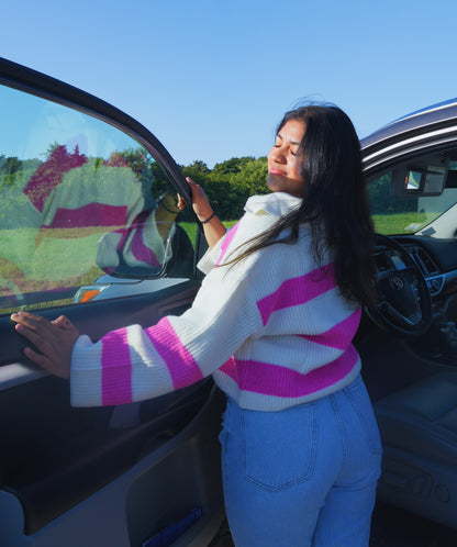 IVORY PINK SWEATER