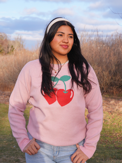 CHERRY HEARTS SWEATER